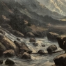 Pair of Framed Oil Paintings on Canvas by Henri Mosny Dated 1883