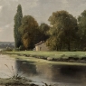 Pair of Framed Oil Paintings on Canvas by Henri Mosny Dated 1883