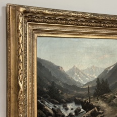 Pair of Framed Oil Paintings on Canvas by Henri Mosny Dated 1883