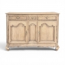 18th Century Country French Louis XIV Style Buffet in Stripped Oak