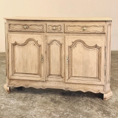 18th Century Country French Louis XIV Style Buffet in Stripped Oak