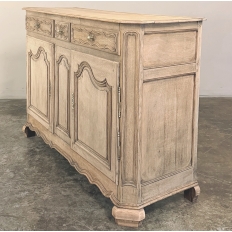 18th Century Country French Louis XIV Style Buffet in Stripped Oak