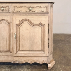 18th Century Country French Louis XIV Style Buffet in Stripped Oak