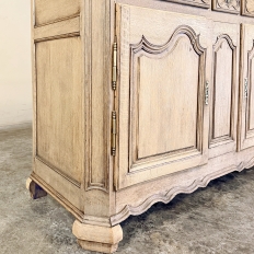 18th Century Country French Louis XIV Style Buffet in Stripped Oak