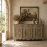 18th Century Country French Louis XIII Buffet in Stripped Oak