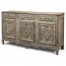 18th Century Country French Louis XIII Buffet in Stripped Oak