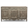 18th Century Country French Louis XIII Buffet in Stripped Oak