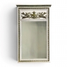 19th Century French Louis XVI Painted & Gilded Trumeau Mirror