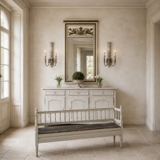 18th Century Country French Painted Buffet