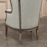Pair Antique Louis XVI Style French Bergères ~ Armchairs in Walnut
