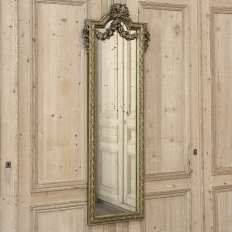 19th Century Italian Hand Carved Giltwood Louis XVI Mirror