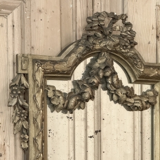 19th Century Italian Hand Carved Giltwood Louis XVI Mirror