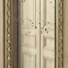 19th Century Italian Hand Carved Giltwood Louis XVI Mirror