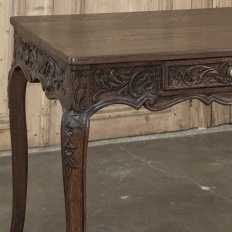 18th Century Liégeois Louis XV Hand Carved Oak End Table