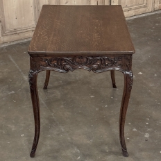 18th Century Liégeois Louis XV Hand Carved Oak End Table