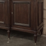 French Louis XVI Style Carrara Marble Top Mahogany Four Door Buffet
