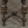 Antique Jacobean Style Octagonal End Table in Hand Waxed Oak