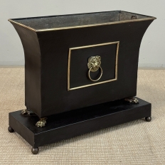 Napoleon III Period Large Tôle Jardinière with Gilded Brass Accents