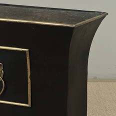 Napoleon III Period Large Tôle Jardinière with Gilded Brass Accents