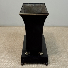 Napoleon III Period Large Tôle Jardinière with Gilded Brass Accents