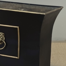 Napoleon III Period Large Tôle Jardinière with Gilded Brass Accents