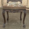 Set of 6 Antique Country French Liègeois Hand Carved Oak Dining Chairs with Needlepoint Tapestry