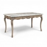 Antique 19th Century Louis XV Stripped Table with Marble Top