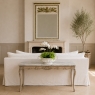 Antique 19th Century Louis XV Stripped Table with Marble Top