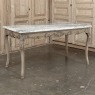 Antique 19th Century Louis XV Stripped Table with Marble Top