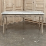 Antique 19th Century Louis XV Stripped Table with Marble Top