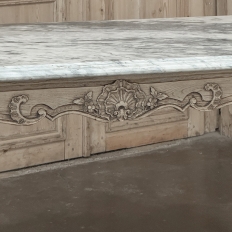 Antique 19th Century Louis XV Stripped Table with Marble Top