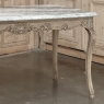 Antique 19th Century Louis XV Stripped Table with Marble Top