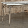 Antique 19th Century Louis XV Stripped Table with Marble Top