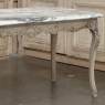 Antique 19th Century Louis XV Stripped Table with Marble Top