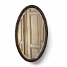 Art Deco Period Oak Carved Louis XVI Style Oval Mirror
