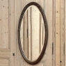 Art Deco Period Oak Carved Louis XVI Style Oval Mirror
