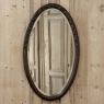 Art Deco Period Oak Carved Louis XVI Style Oval Mirror