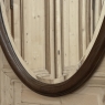 Art Deco Period Oak Carved Louis XVI Style Oval Mirror