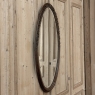 Art Deco Period Oak Carved Louis XVI Style Oval Mirror