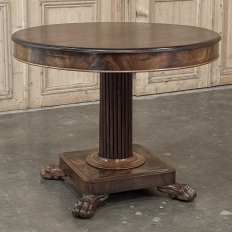 Antique French Charles X Period Mahogany Center Table