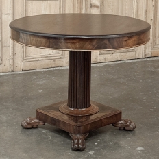 Antique French Charles X Period Mahogany Center Table