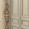 Antique Italian Hand-Carved Mirror in Stripped Walnut