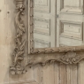 Antique Italian Hand-Carved Mirror in Stripped Walnut