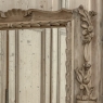 Antique Italian Hand-Carved Mirror in Stripped Walnut