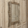 Antique Italian Hand-Carved Mirror in Stripped Walnut
