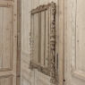 Antique Italian Hand-Carved Mirror in Stripped Walnut