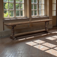 Rustic Country French Solid Oak Bench