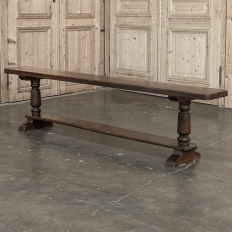 Rustic Country French Solid Oak Bench