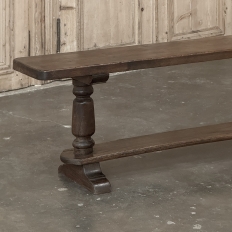 Rustic Country French Solid Oak Bench