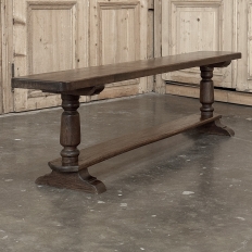 Rustic Country French Solid Oak Bench